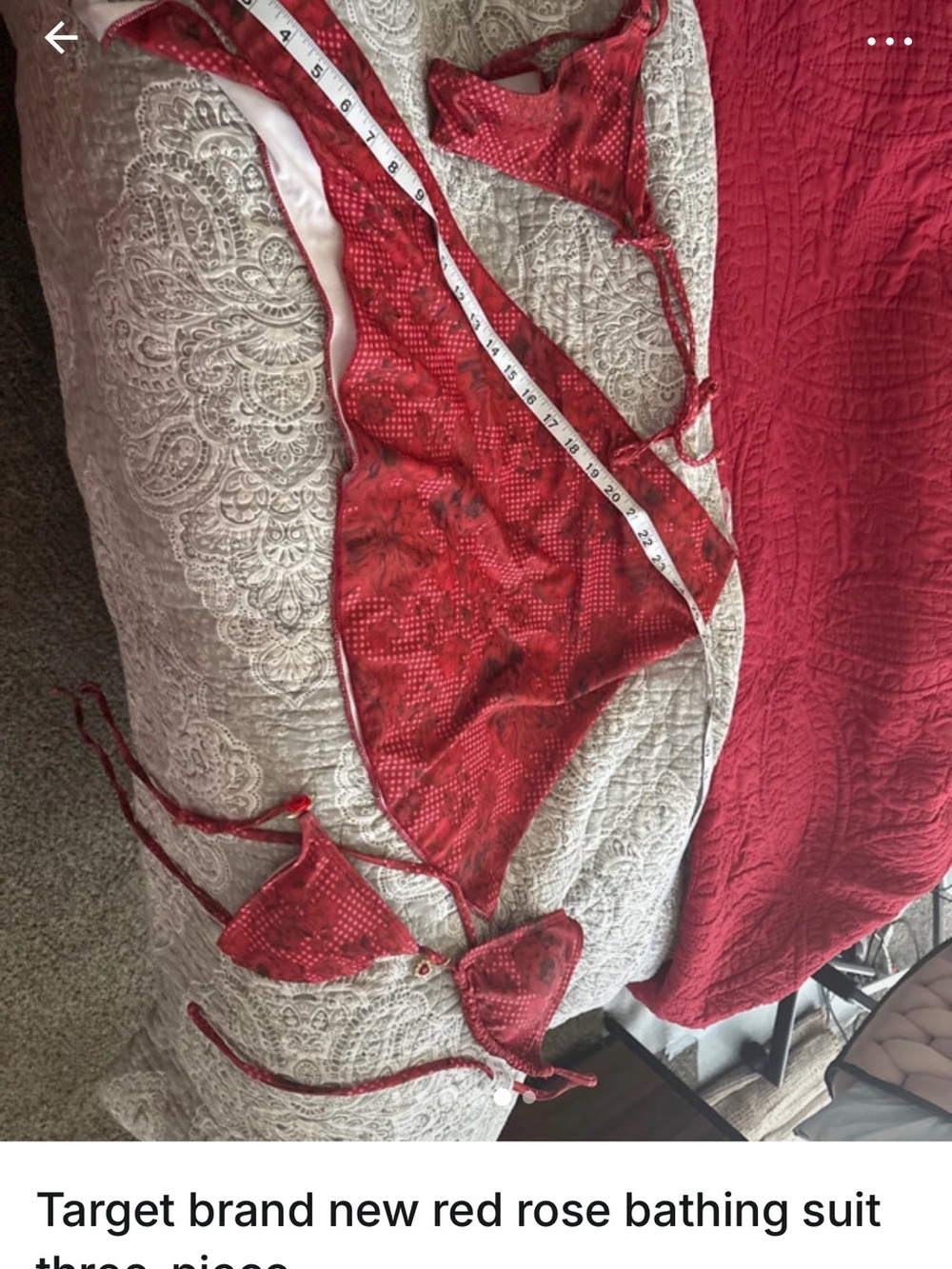 Red Tie-Back Bikini Set - Target - Picture 5 of 8